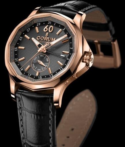 Corum Admiral's Cup Legend 42 Annual Calendar Replica Watch 503.101.55/0001 AK12 Red Gold - Alligator Bracelet